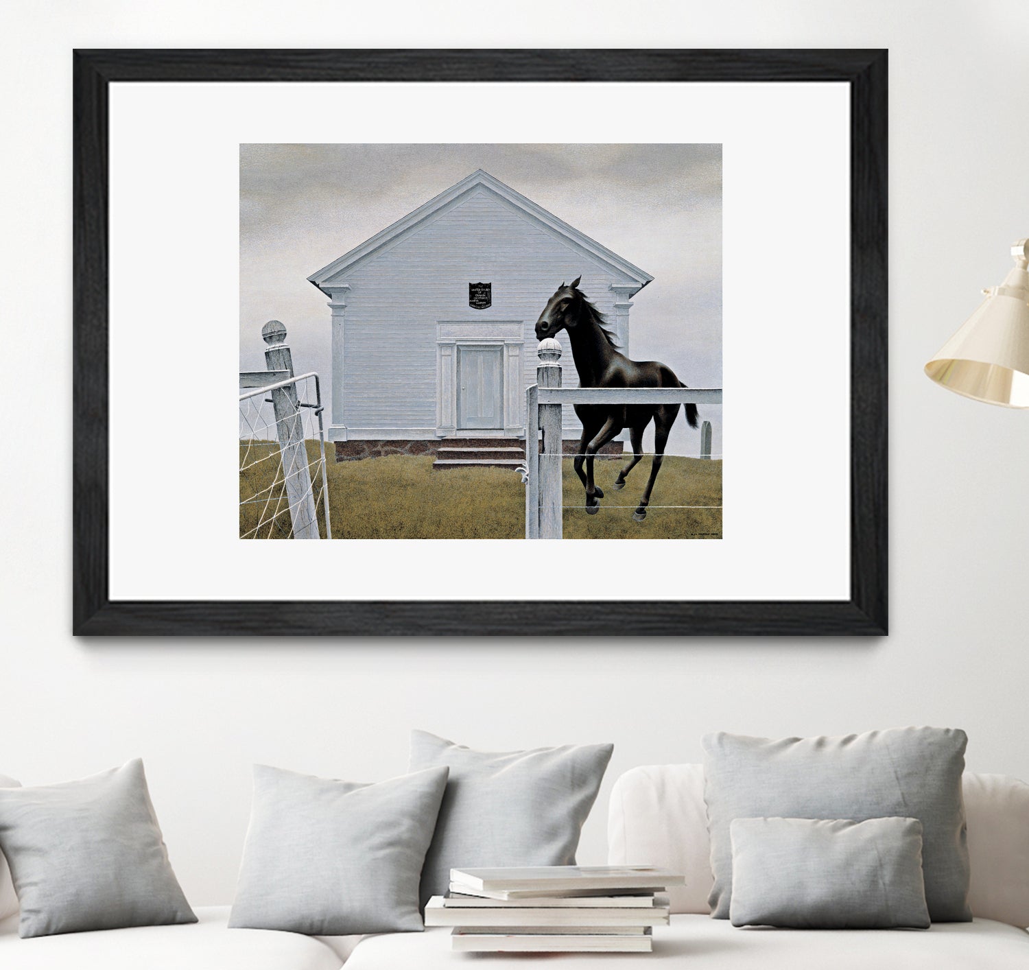 Church and Horse, 1964 by Alex Colville on GIANT ART - masters