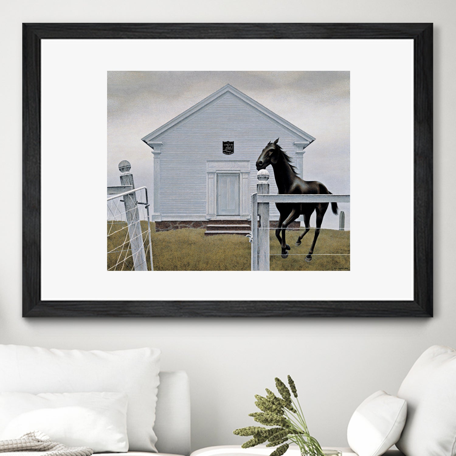 Church and Horse, 1964 by Alex Colville on GIANT ART - masters