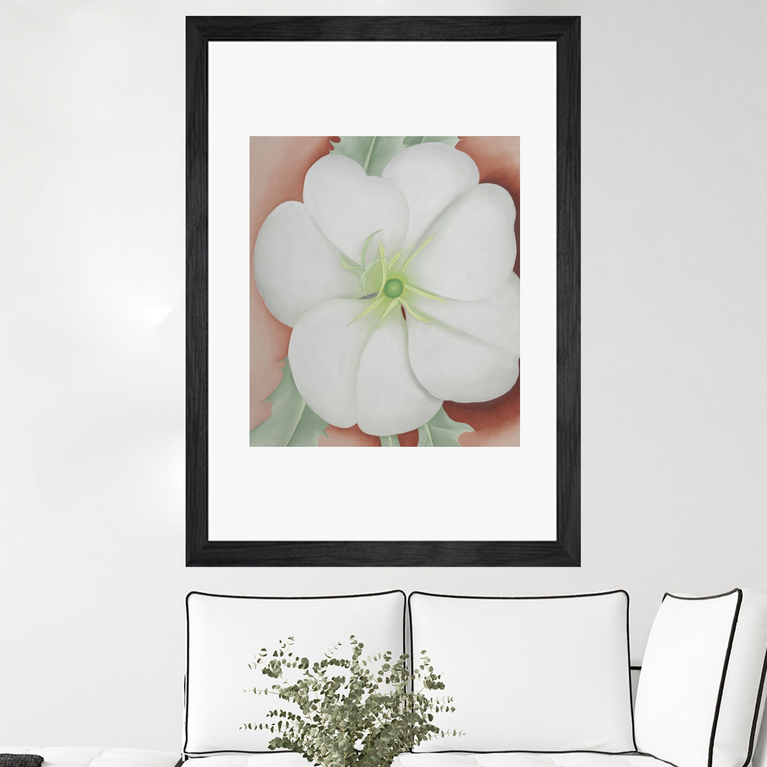 White Flower on Red Earth, No.1, 1943 by Georgia  O'keeffe on GIANT ART - botanical
