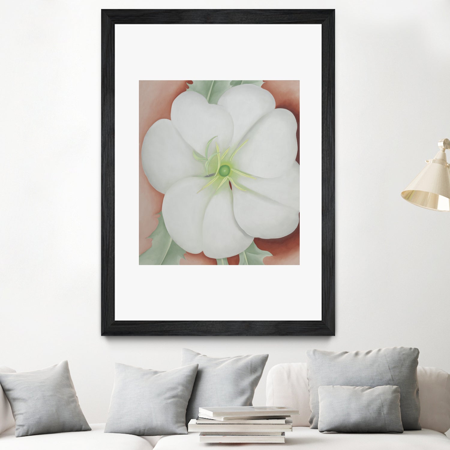 White Flower on Red Earth, No.1, 1943 by Georgia  O'keeffe on GIANT ART - botanical
