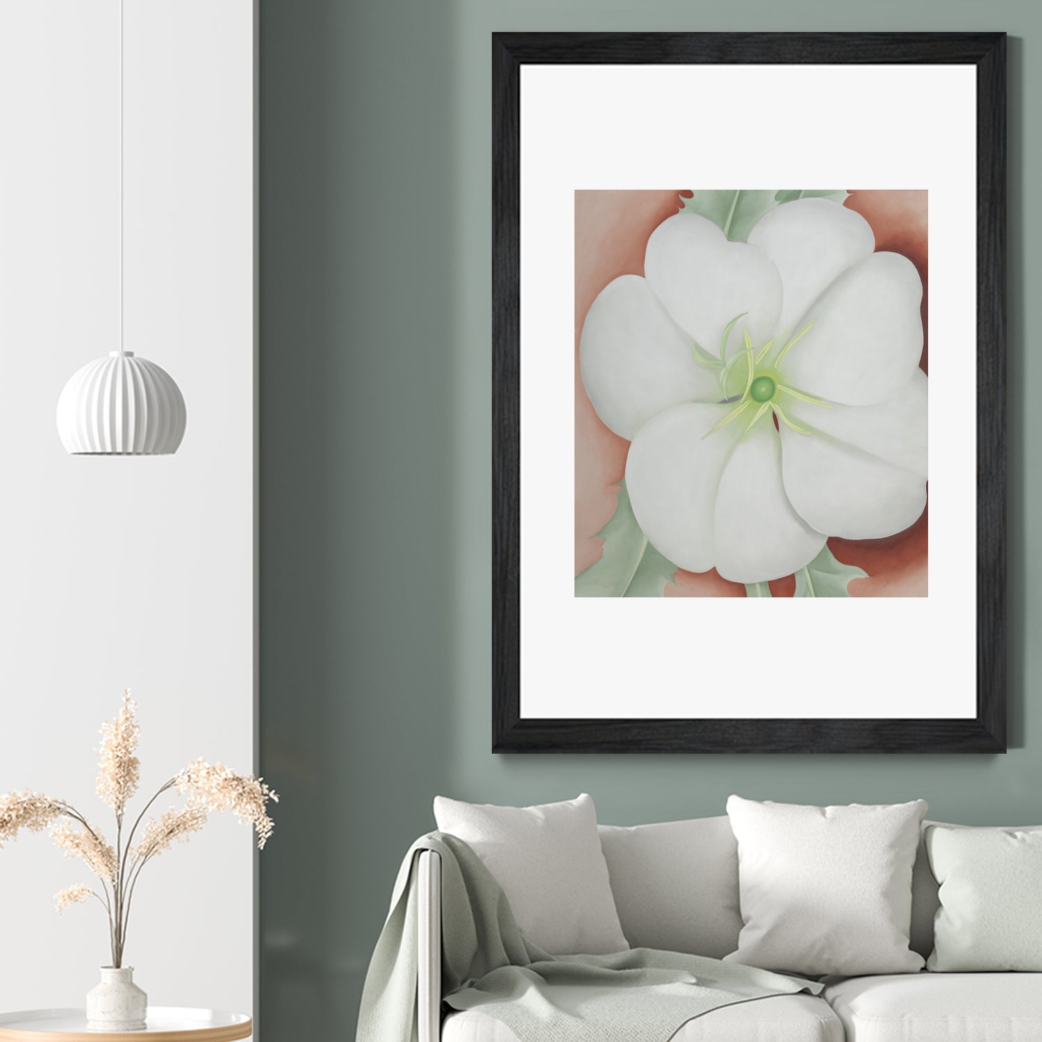 White Flower on Red Earth, No.1, 1943 by Georgia  O'keeffe on GIANT ART - botanical
