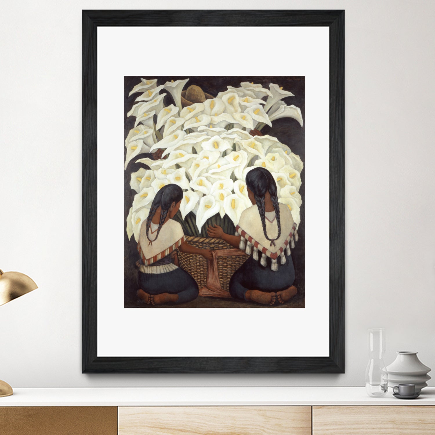 Calla Lily Vendor, 1943 by Diego Rivera on GIANT ART - masters