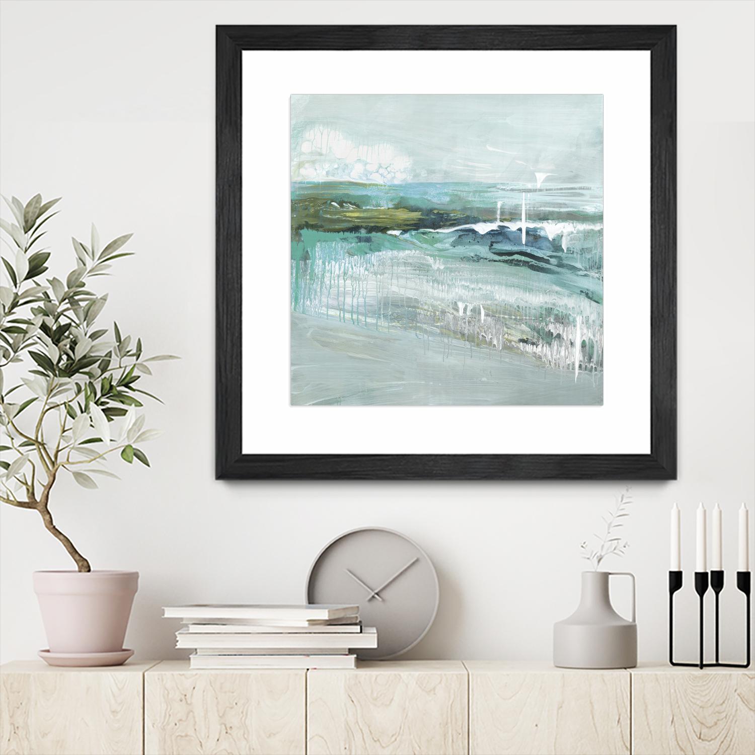 Beneath the Surface by Grace Rowman on GIANT ART - blue abstract