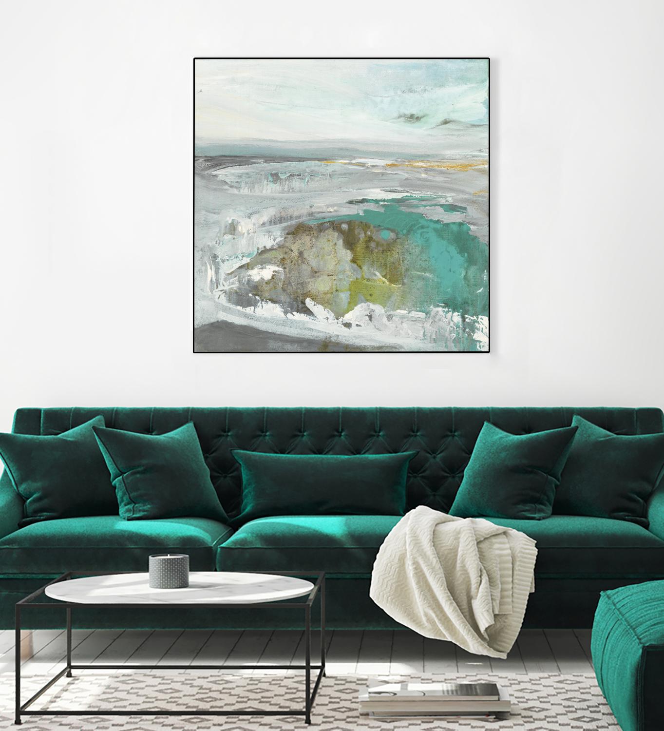 Ocean II by Grace Rowman on GIANT ART - blue abstract