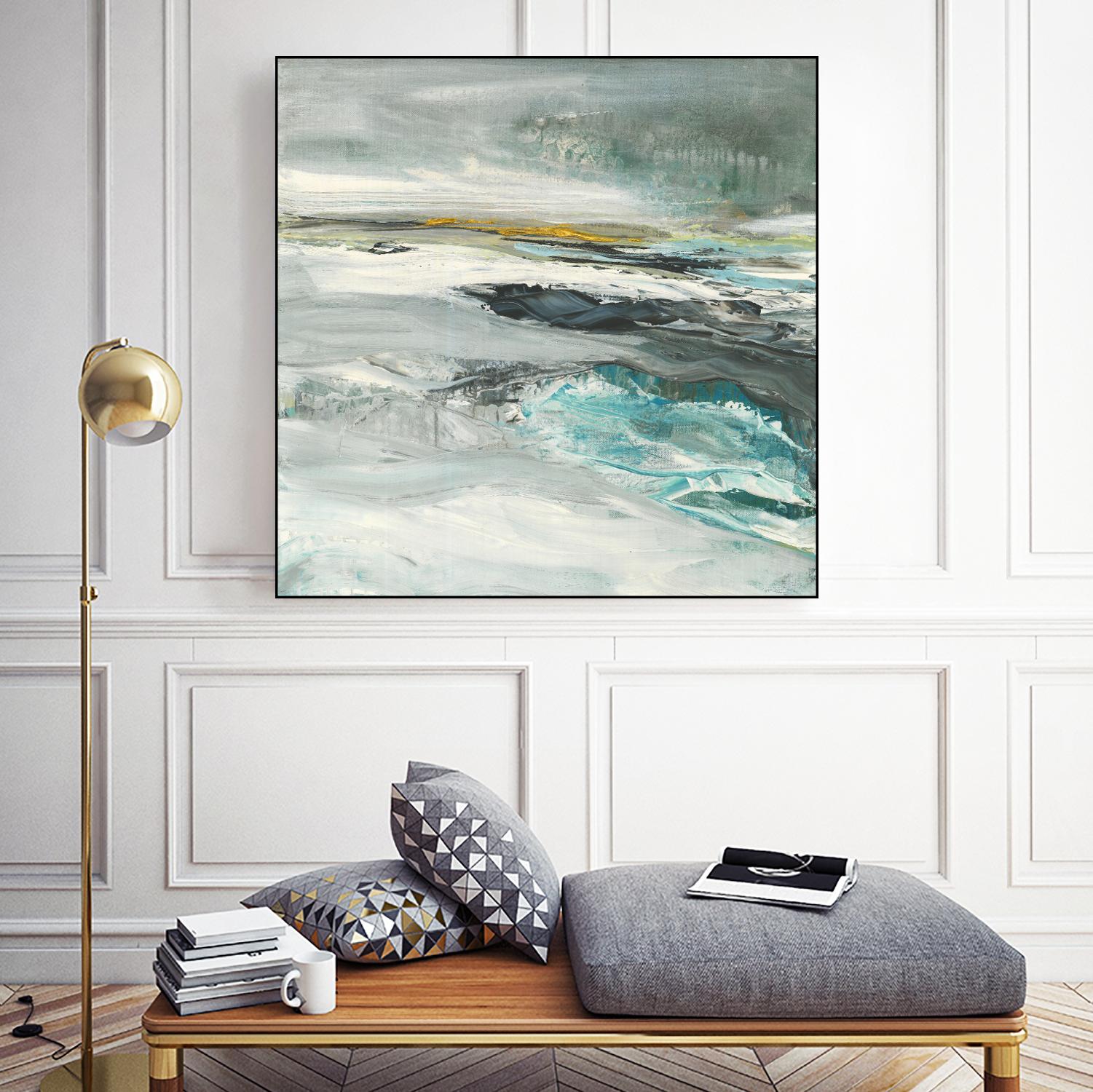 Ocen III by Beth ten Hove on GIANT ART - turquoise abstract