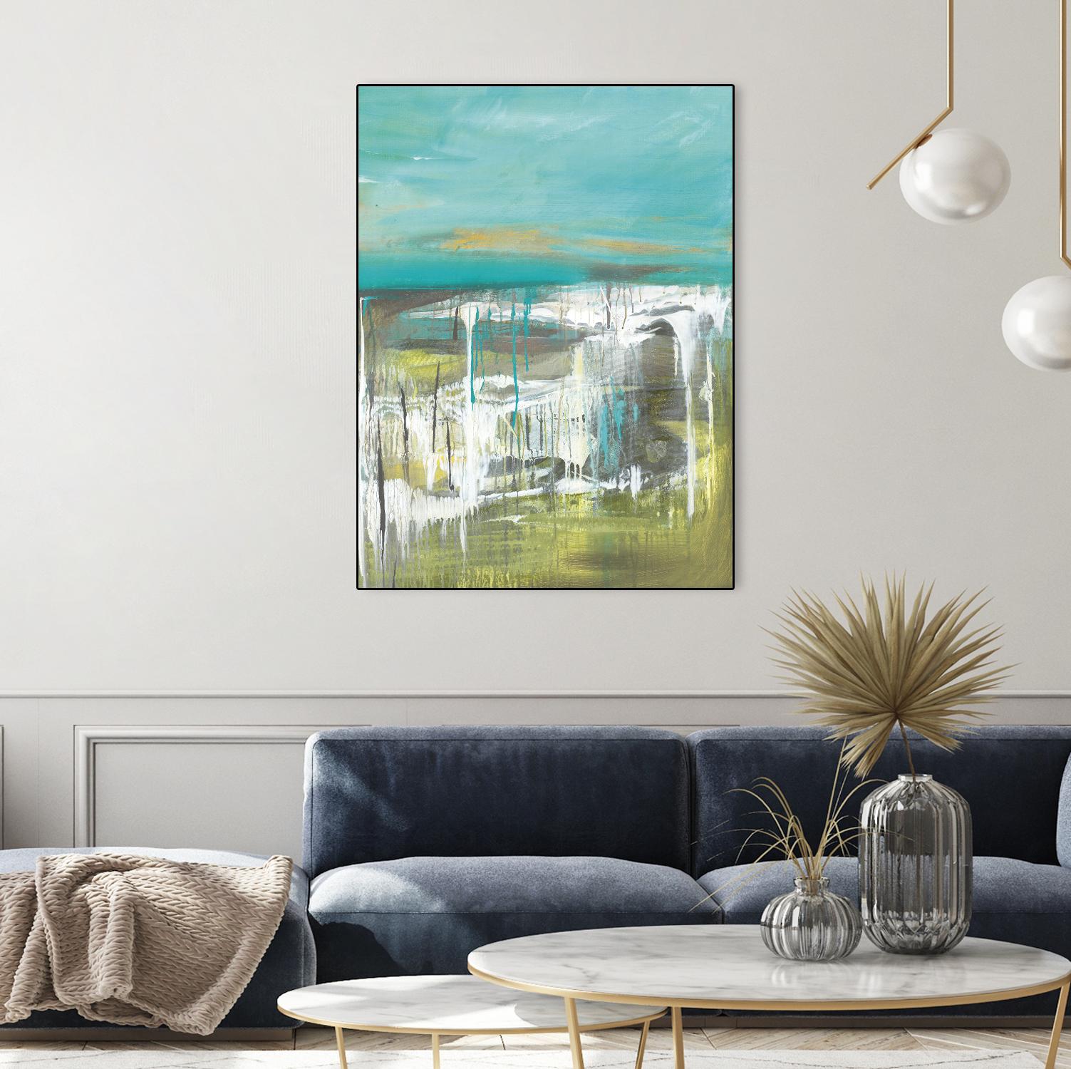From The Shore I by Grace Rowman on GIANT ART - green abstract