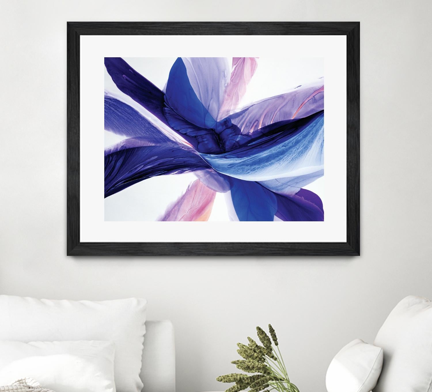 Convergence by Beth ten Hove on GIANT ART - blue abstract