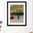 Convergence by Elisabeth Brizzi on GIANT ART - pink city scene