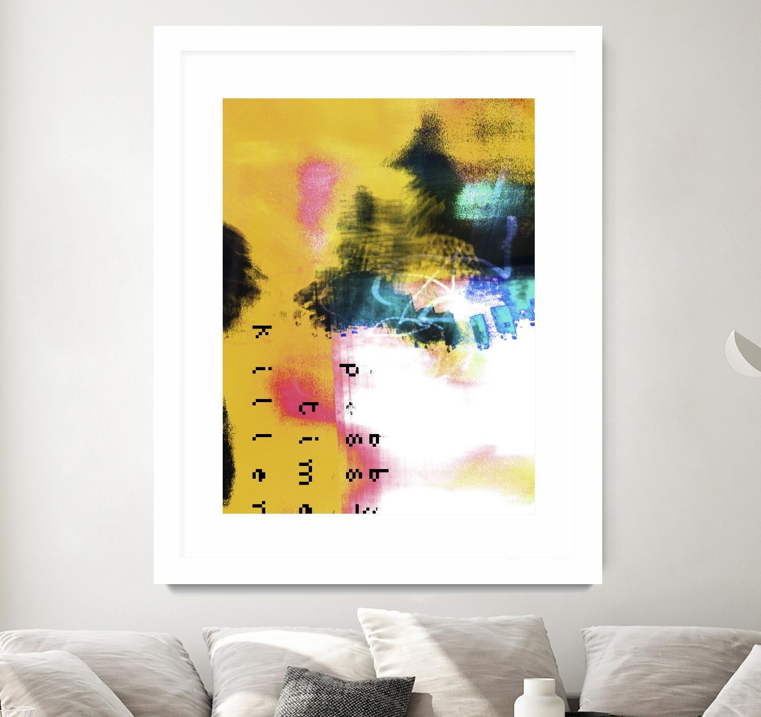 Pass Time II by Enrico Varrasso on GIANT ART - pink abstract