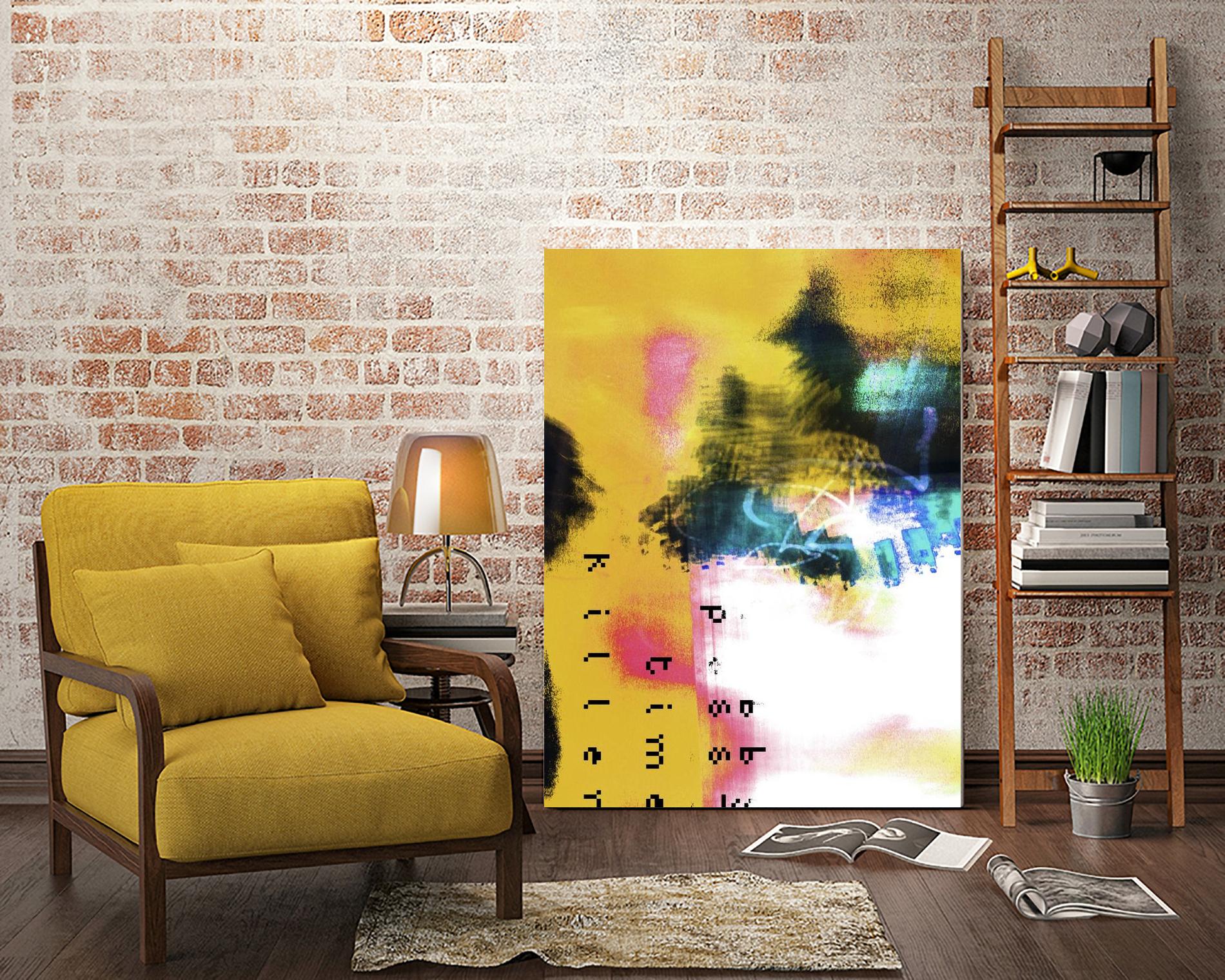 Pass Time II by Enrico Varrasso on GIANT ART - pink abstract