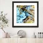 Marble I by Eva Watts on GIANT ART - yellow abstract