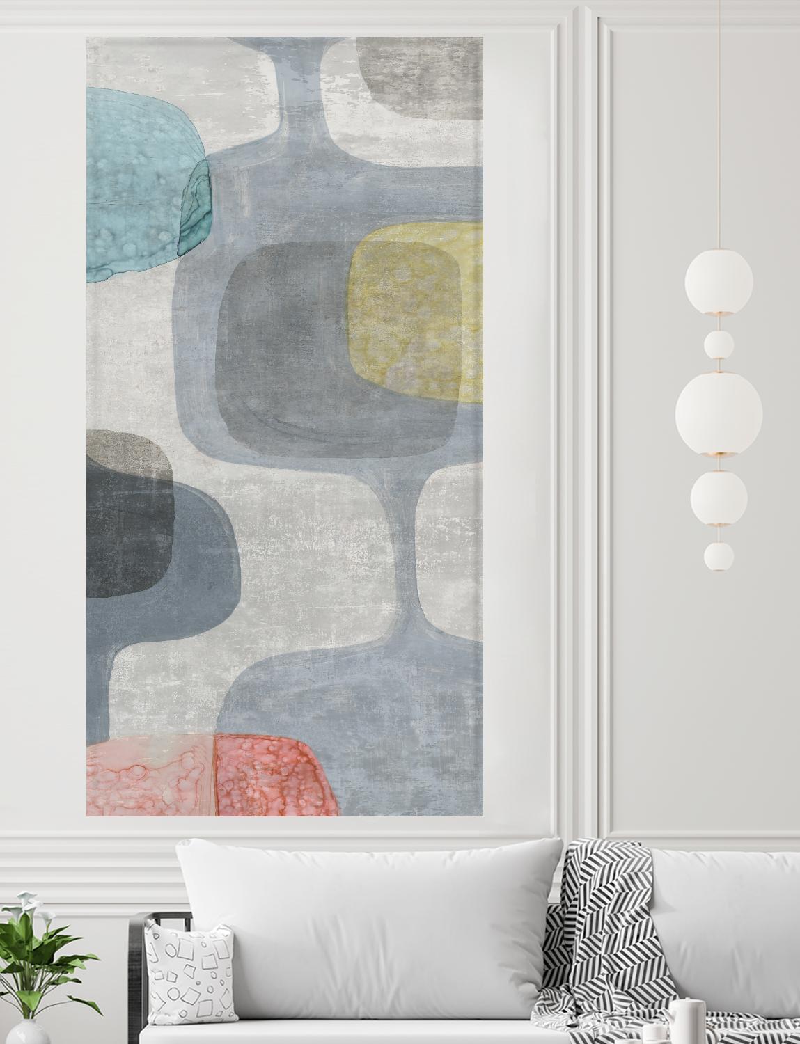 Mid Century Neutral II by Eva Watts on GIANT ART - white abstract