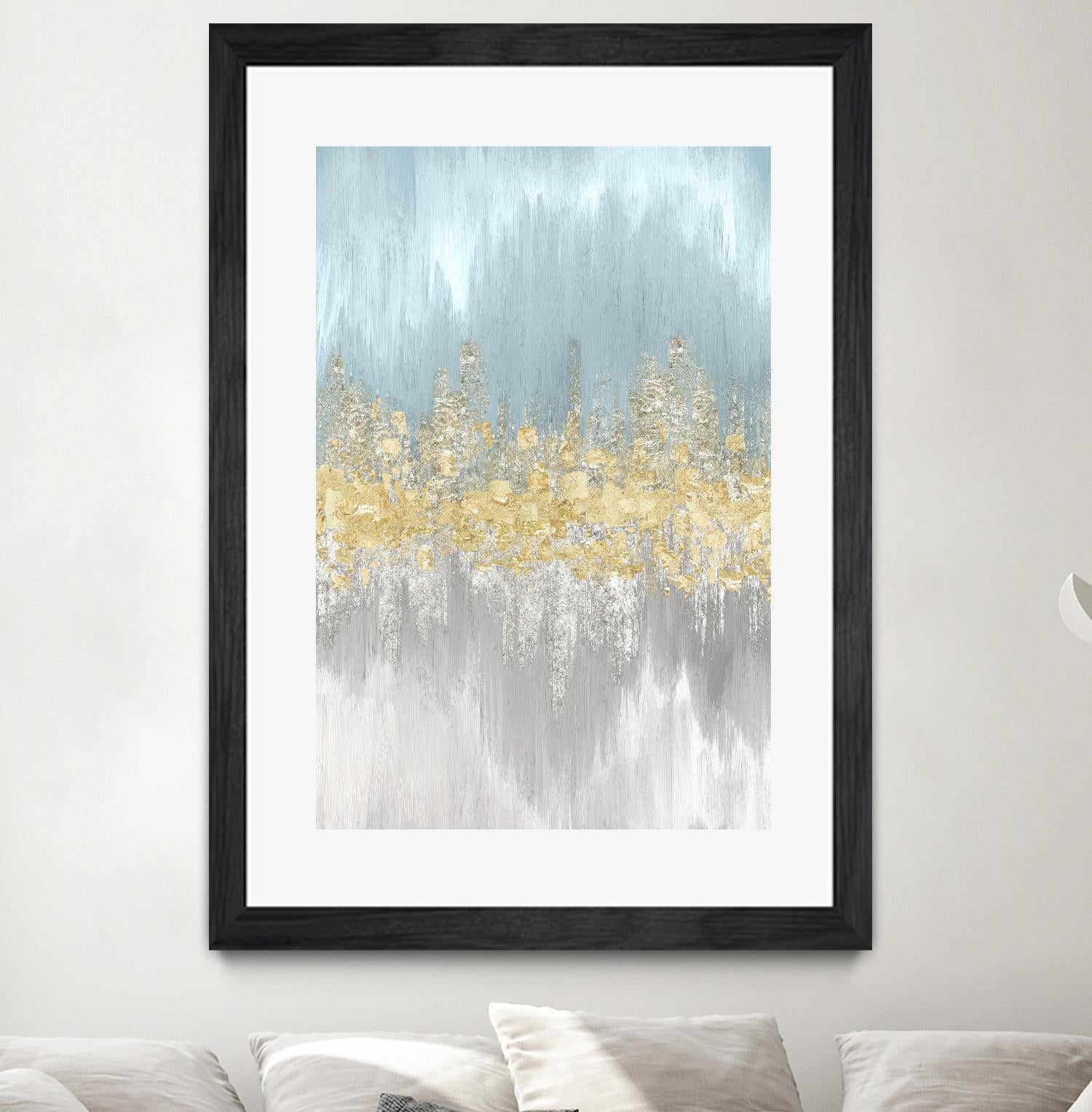 Neutral Wave Lenghts II by Eva Watts on GIANT ART - gold abstract