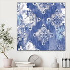 Blue Ex I by Eva Watts on GIANT ART - white abstract