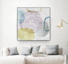 Around the Stone II by Eva Watts on GIANT ART - white abstract