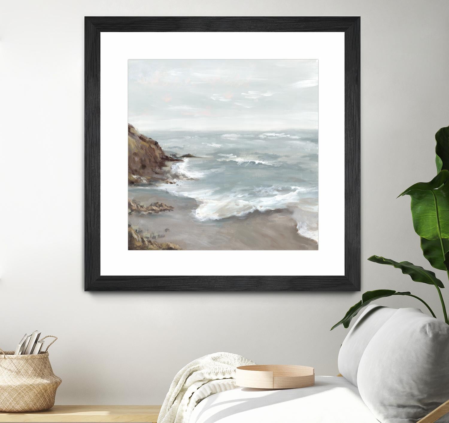 Beautiful Bay by Eva Watts on GIANT ART - blue abstract vacation