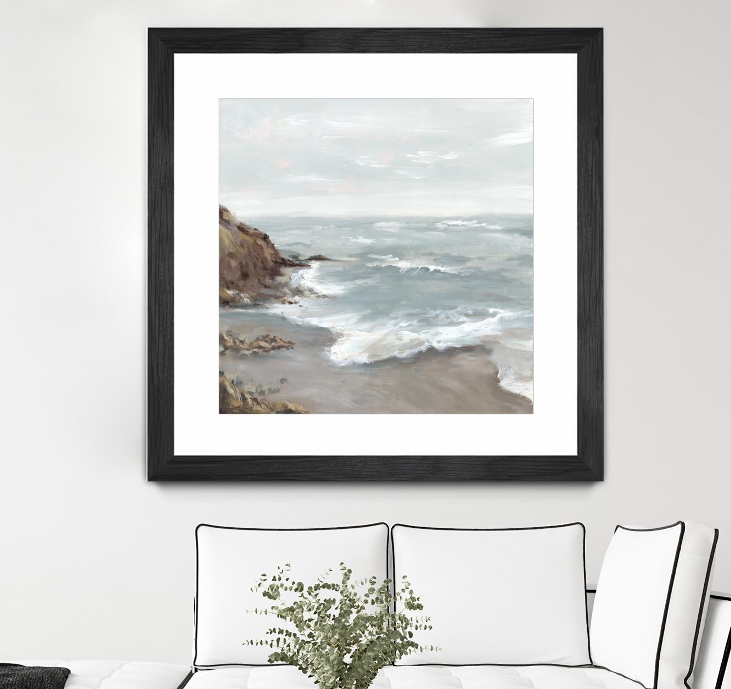 Beautiful Bay by Eva Watts on GIANT ART - blue abstract vacation