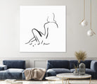 Facade II by Isabelle Z on GIANT ART - white linear drawing 