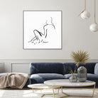 Facade II by Isabelle Z on GIANT ART - white linear drawing 
