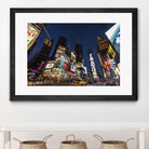 Times Square Billboards by Guilliame Gaudet on GIANT ART - black city scene