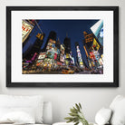 Times Square Billboards by Guilliame Gaudet on GIANT ART - black city scene
