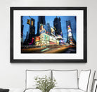 Times Square Rays of Light  III by Guilliame Gaudet on GIANT ART - black city scene