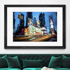 Times Square Rays of Light  III by Guilliame Gaudet on GIANT ART - black city scene