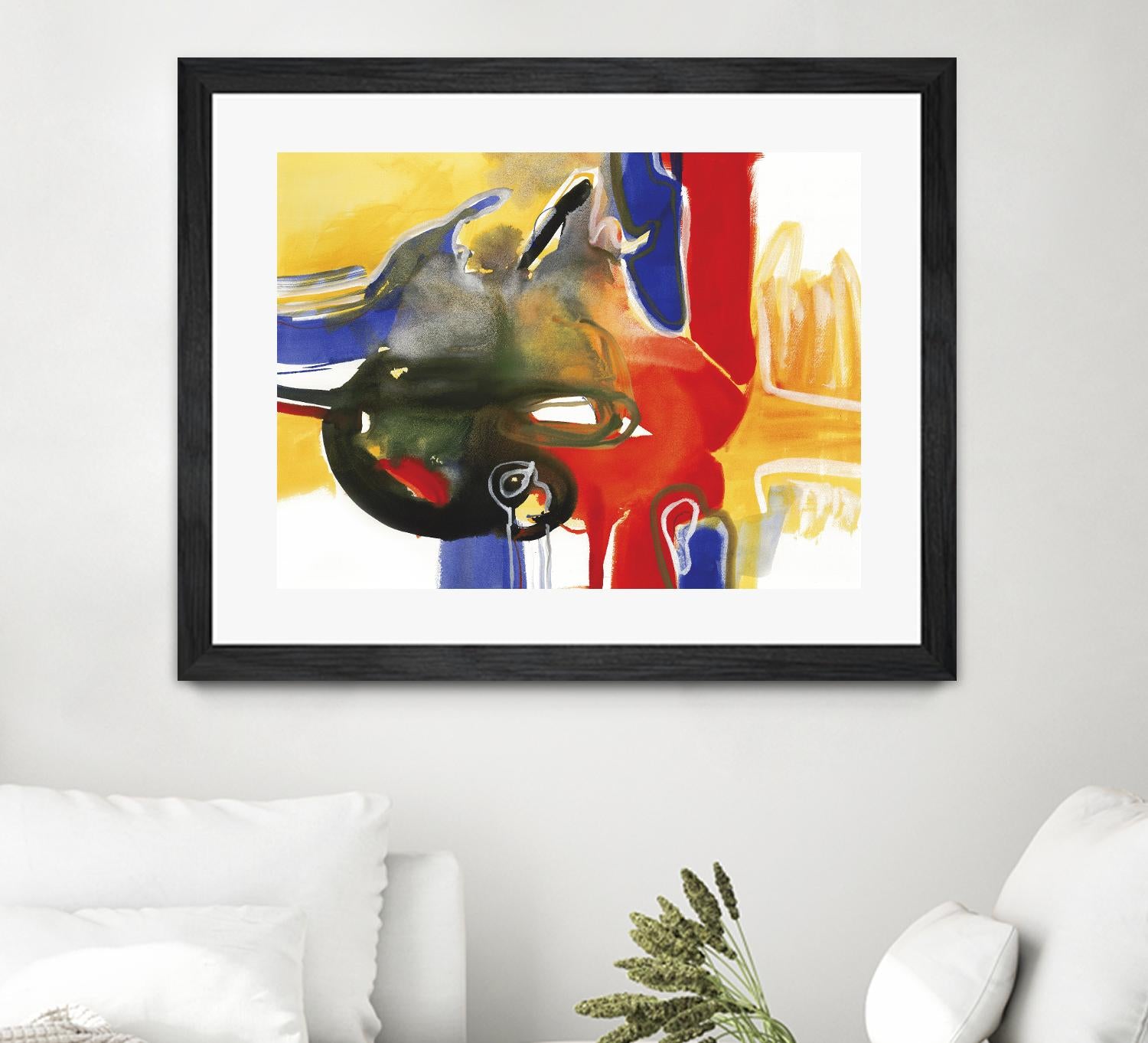 Drama III by Bianka Guna on GIANT ART - yellow abstract
