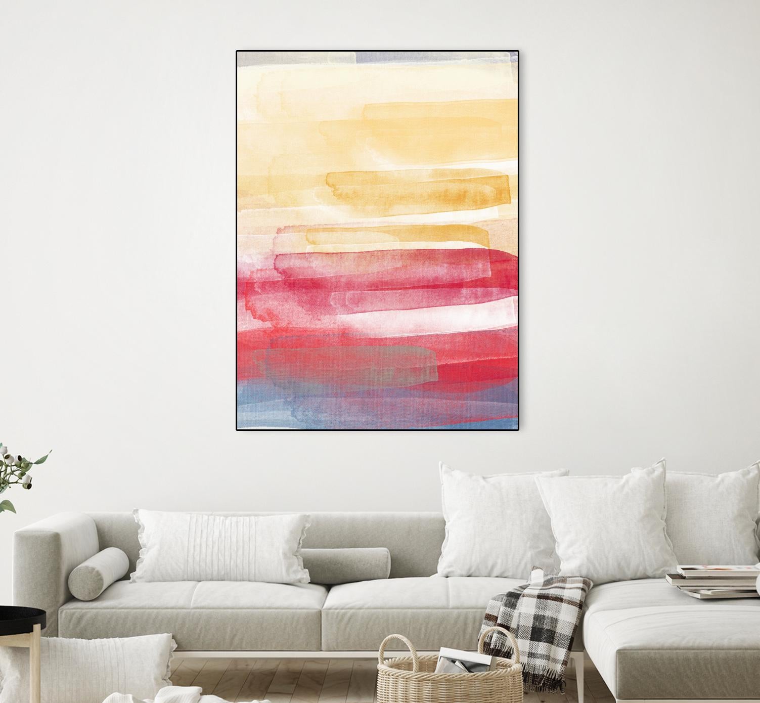 A Little More by Jenn Jorgensen on GIANT ART - yellow abstract