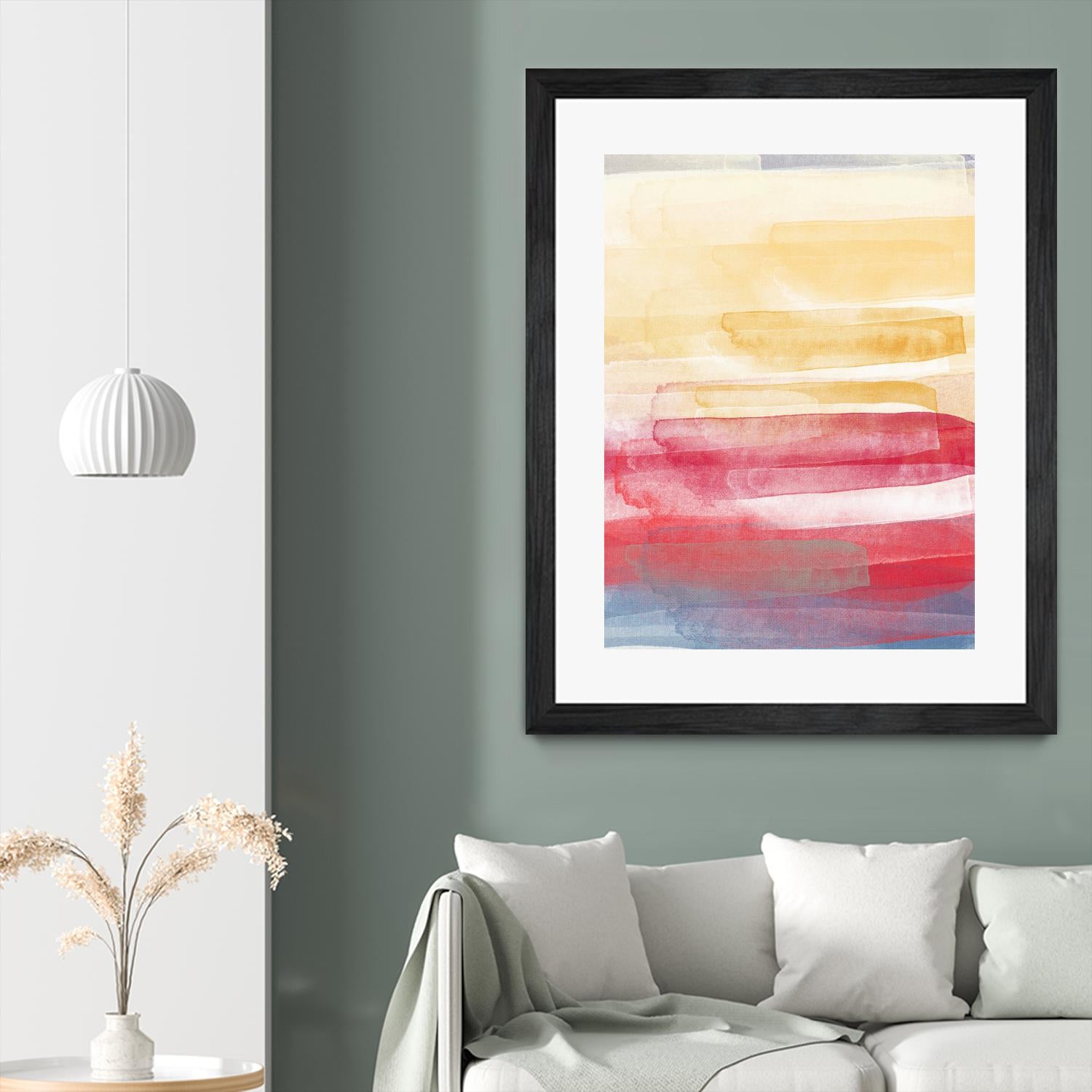 A Little More by Jenn Jorgensen on GIANT ART - yellow abstract