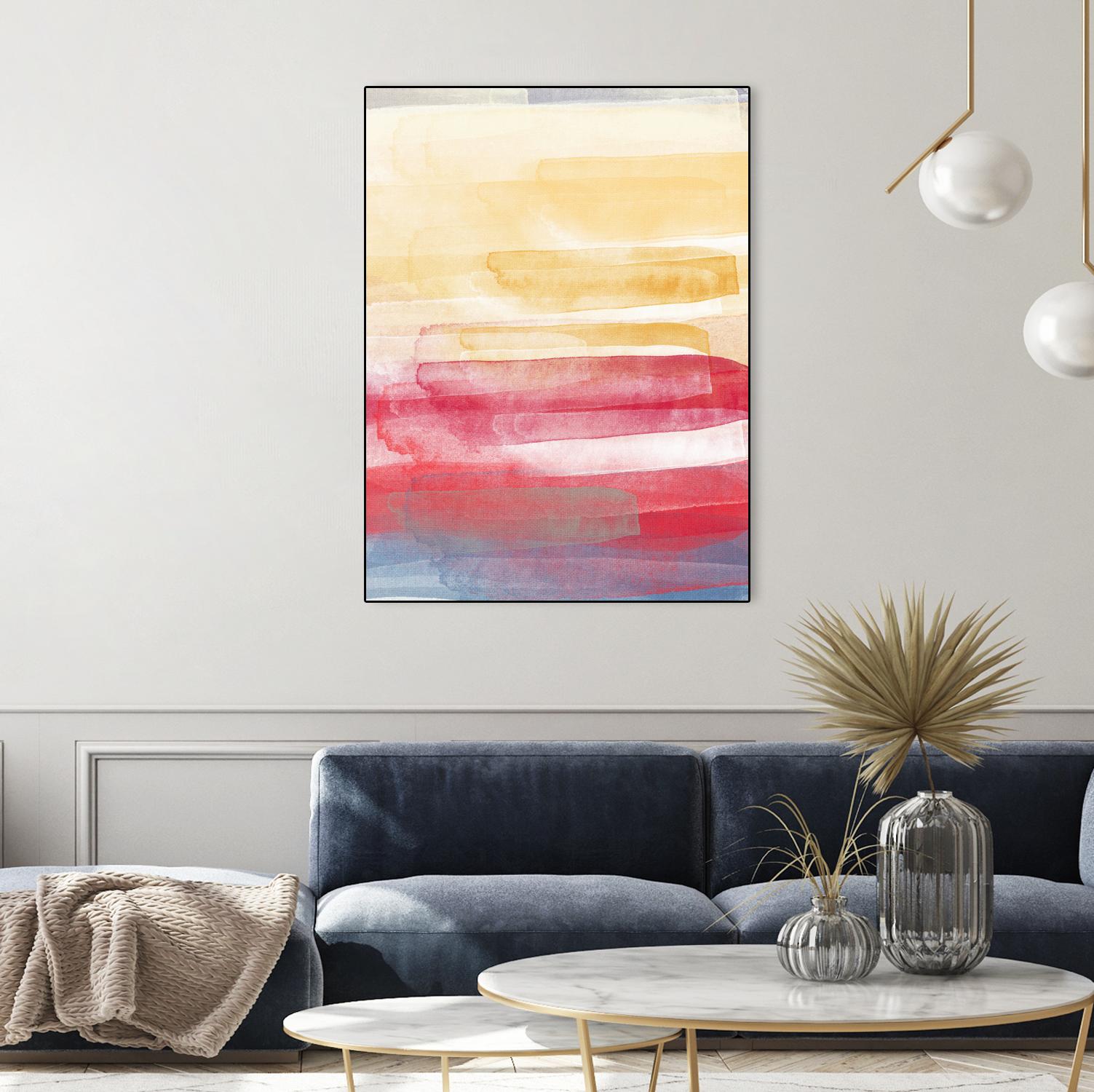 A Little More by Jenn Jorgensen on GIANT ART - yellow abstract
