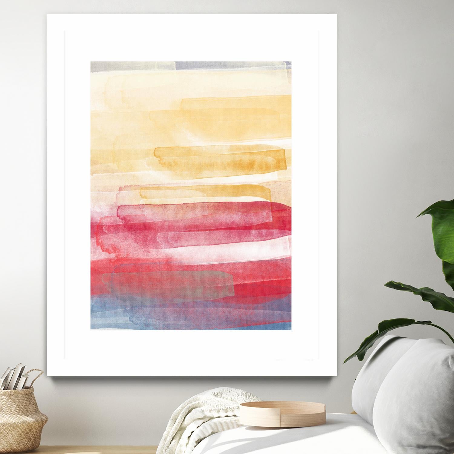 A Little More by Jenn Jorgensen on GIANT ART - yellow abstract