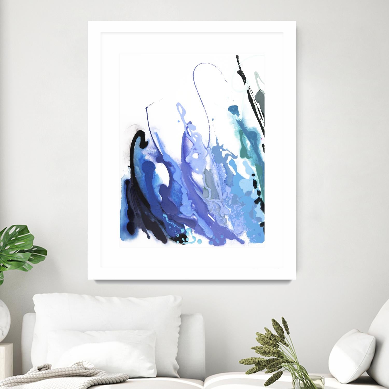 Reaching for the Sky by Joan Marie on GIANT ART - purple abstract