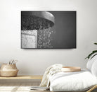 Spa Shower II by Keith Levit on GIANT ART - grey bathroom