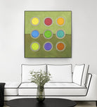 Circle Grid I by Darlene Kulig on GIANT ART - grey abstract