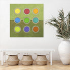 Circle Grid I by Darlene Kulig on GIANT ART - grey abstract
