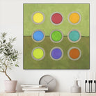 Circle Grid I by Darlene Kulig on GIANT ART - grey abstract