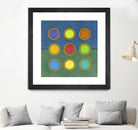 Circle Grid II by Darlene Kulig on GIANT ART - green abstract