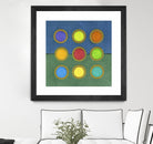 Circle Grid II by Darlene Kulig on GIANT ART - green abstract