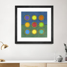 Circle Grid II by Darlene Kulig on GIANT ART - green abstract