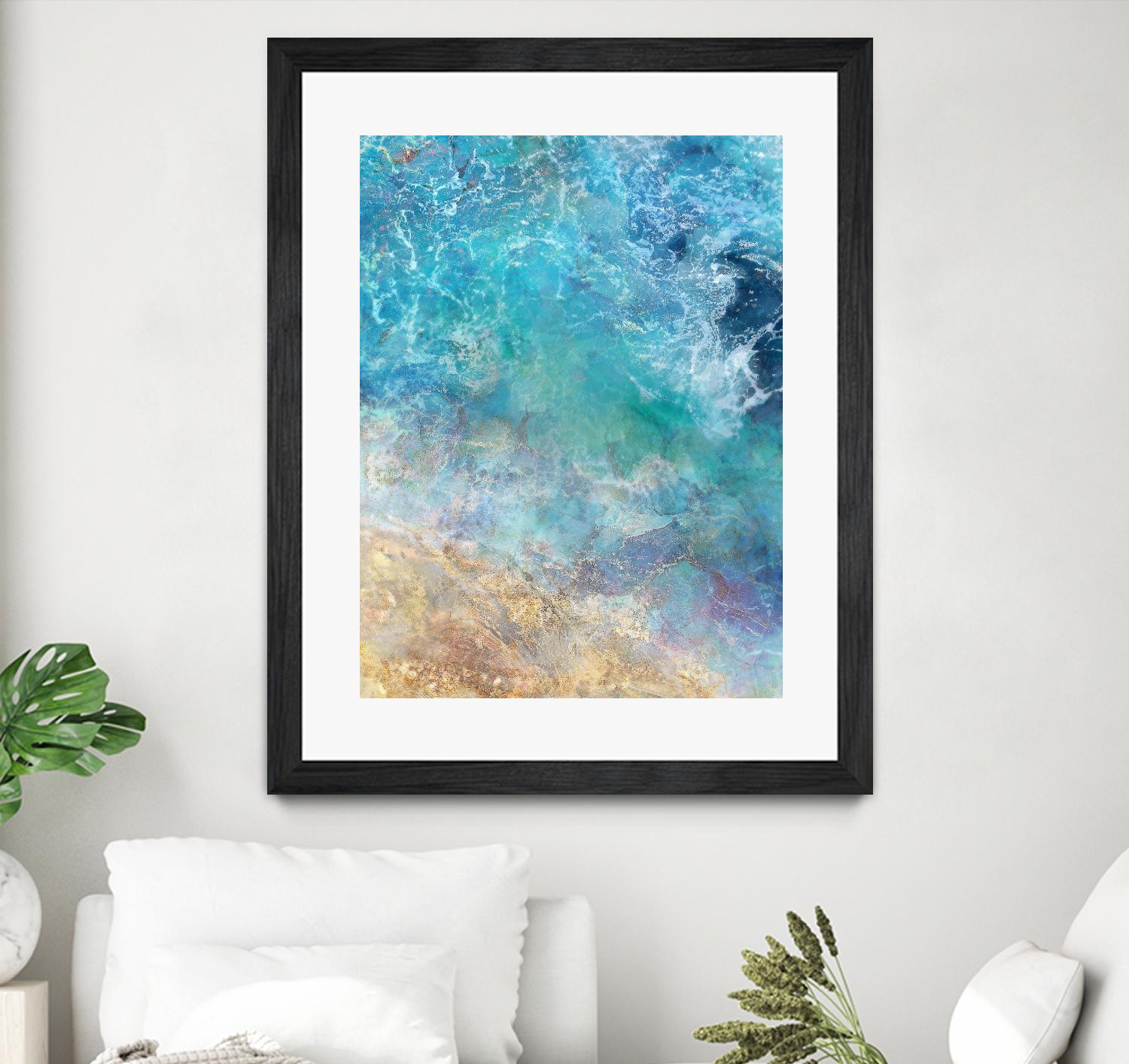 Oceanic Gold I by Ken Roko on GIANT ART - abstract