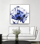 Indigo Flower I by Valeria Mravyan on GIANT ART - white floral