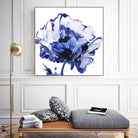 Indigo Flower I by Valeria Mravyan on GIANT ART - white floral