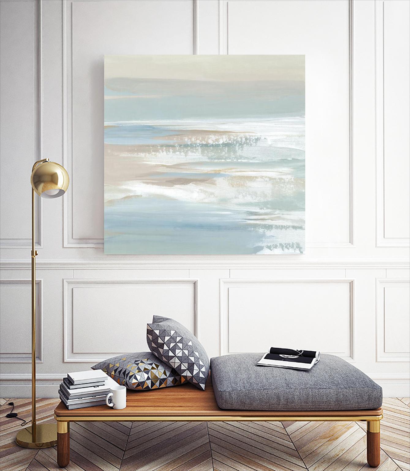 Shadows of the Sea II by Lera on GIANT ART - beige abstract