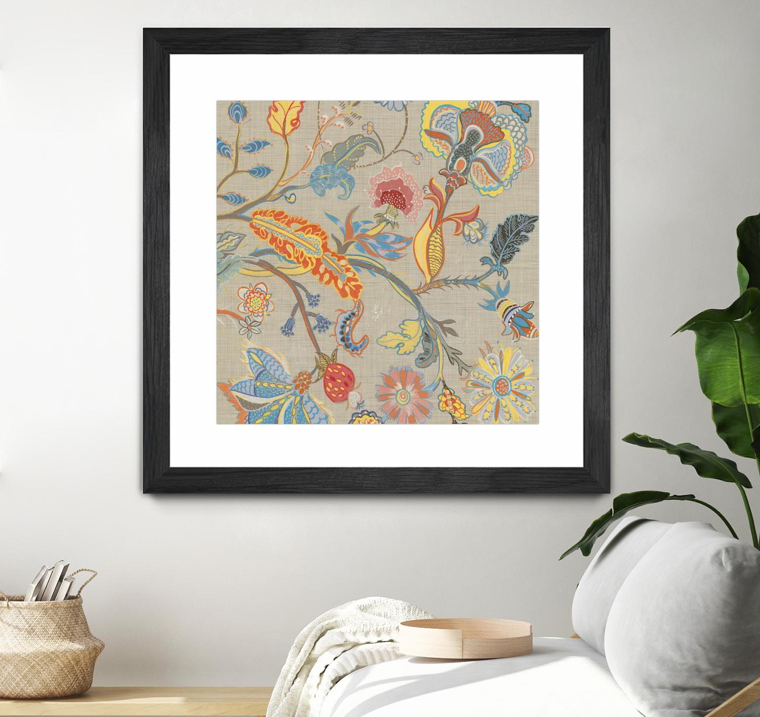 Folklore I by Maya Woods on GIANT ART - red floral