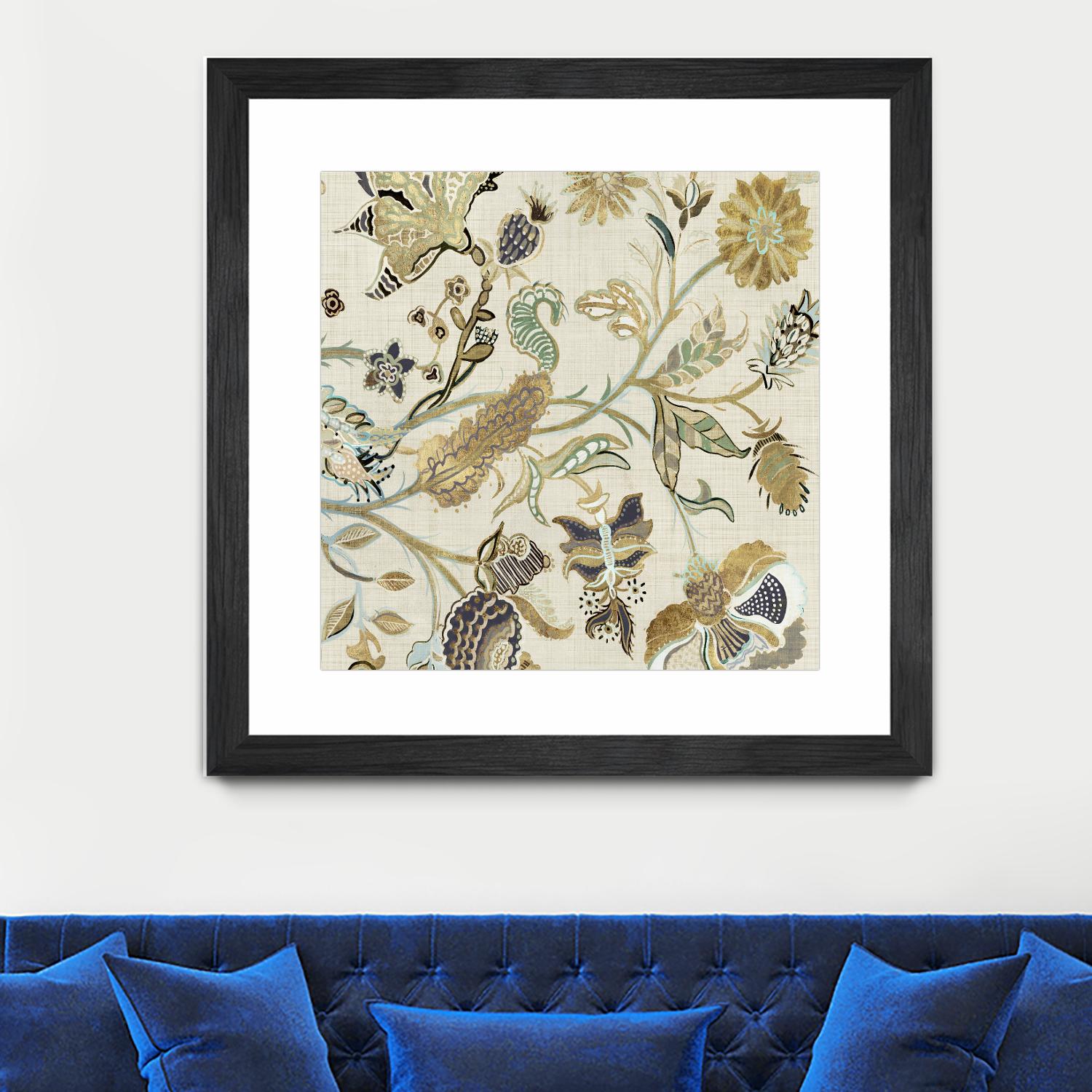 Mythos I by Maya Woods on GIANT ART - brown floral