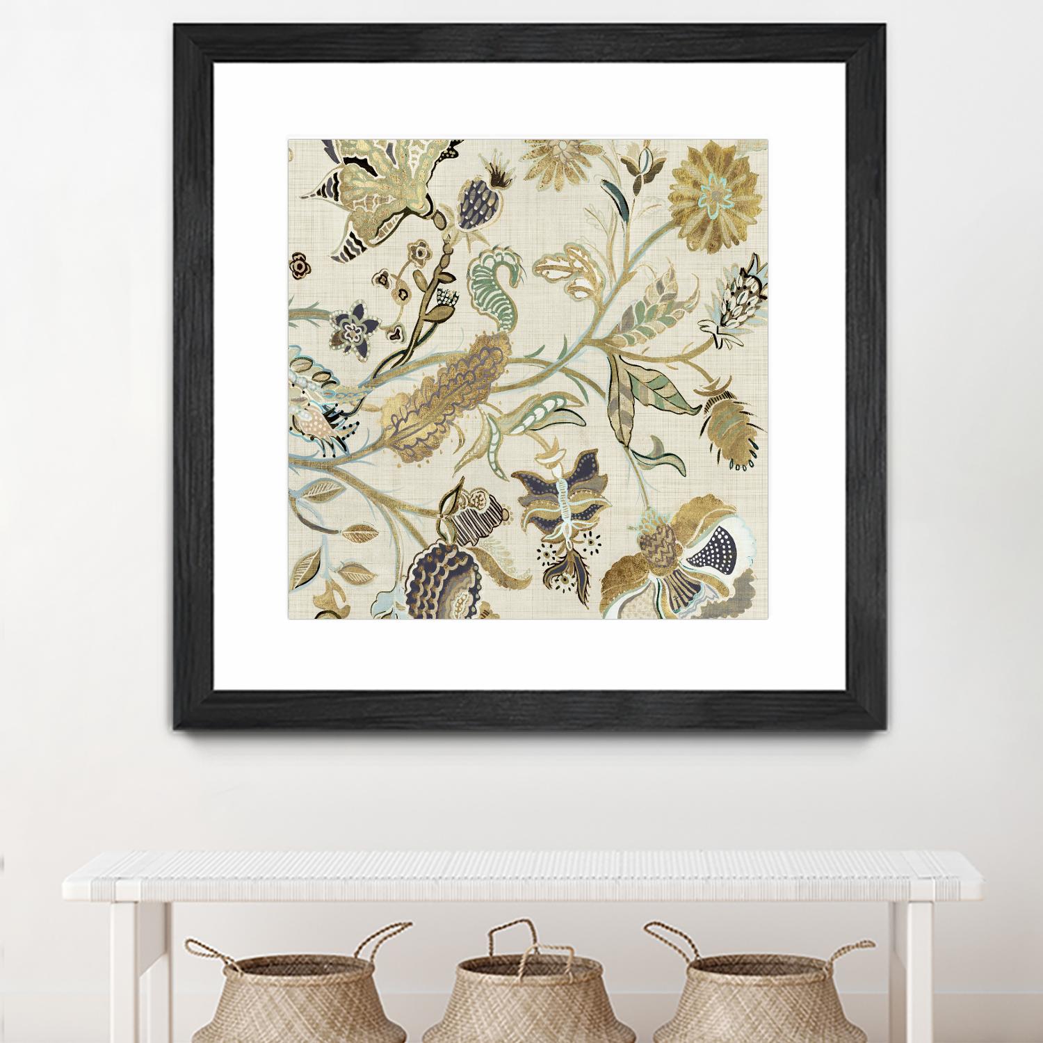 Mythos I by Maya Woods on GIANT ART - brown floral