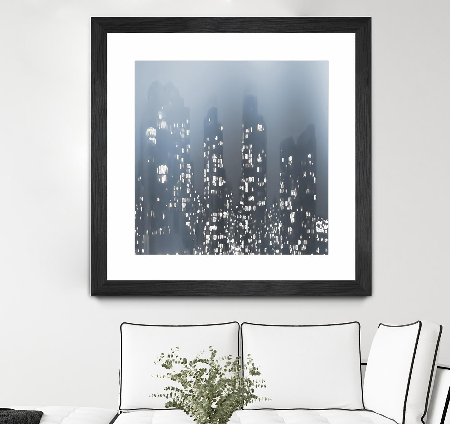Dark City by Norm Stelfox on GIANT ART - white city scene