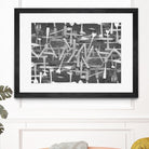 DINNER I by Norm Stelfox on GIANT ART - grey kitchen