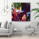 Palm Impressions by Rick Novak on GIANT ART - blue tropical
